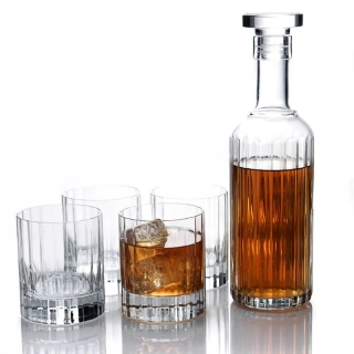Luigi Bormioli BACH – whisky set (láhev 70 cl + 4× sklenice 33,5 cl)