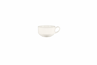 RAK Porcelain Bravura šálek na kávu 16 cl – kostní porcelán, bílý, stohovatelný