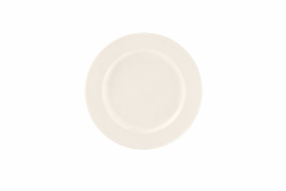 RAK Porcelain Bravura talíř mělký s okrajem 26 cm – kostní porcelán, bílý