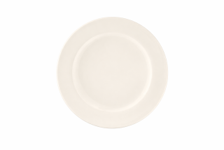 RAK Porcelain Bravura talíř mělký s okrajem 28 cm – kostní porcelán, bílý
