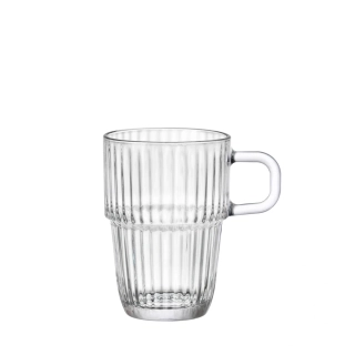 Bormioli Rocco BARSHINE – hrnek 32 cl, tvrzené sklo, stohovatelný