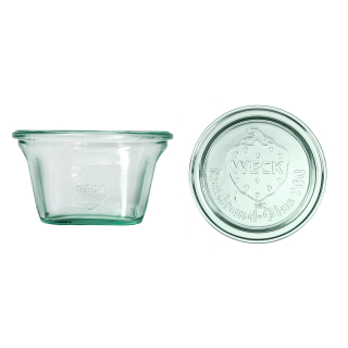 Zavařovací sklenice WECK Quadro 290 ml s víčkem, set 6 ks