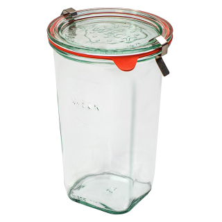 Zavařovací sklenice WECK Quadro 795 ml, set 6 ks