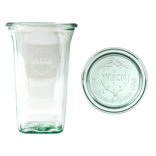 Zavařovací sklenice WECK Quadro 795 ml s víčkem, set 6 ks